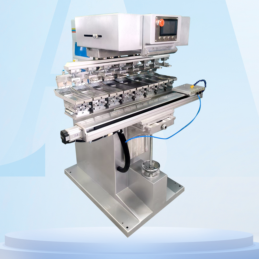 Máy in Pad Servo tuyến tính 8 màu cao cấp | Đối với đồ họa nhiều màu phức tạp